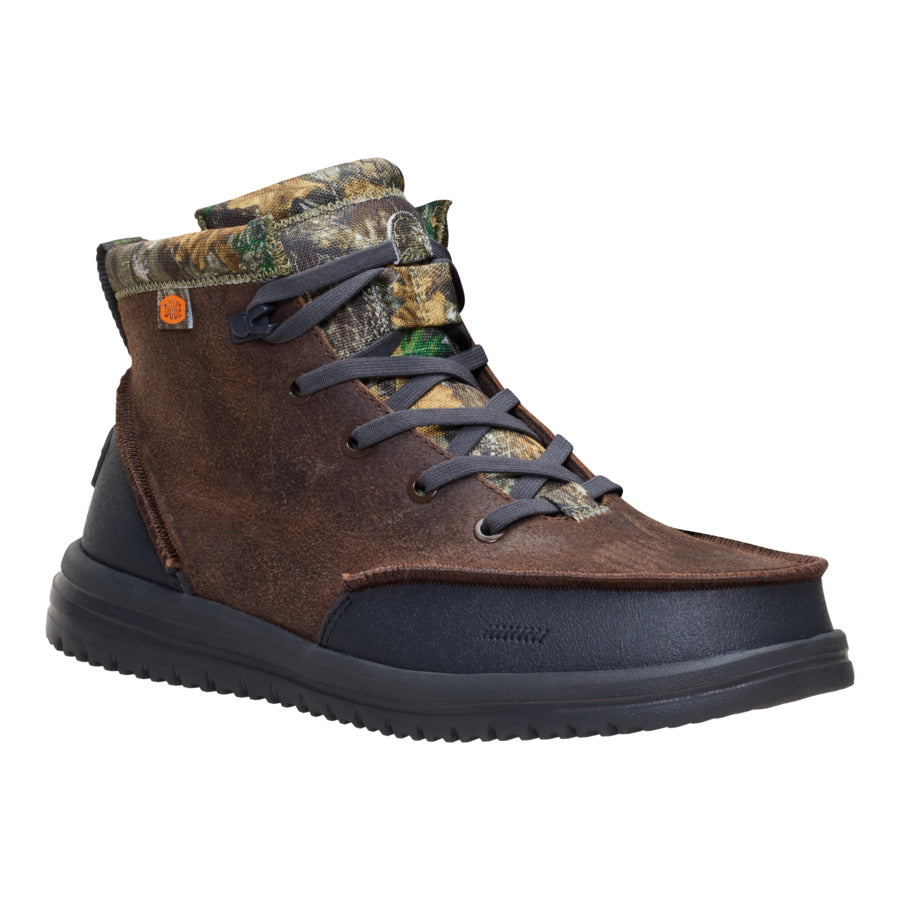 bradley realtree edge suede mole brown/camo bradley realtree edge suede mole brown/camo