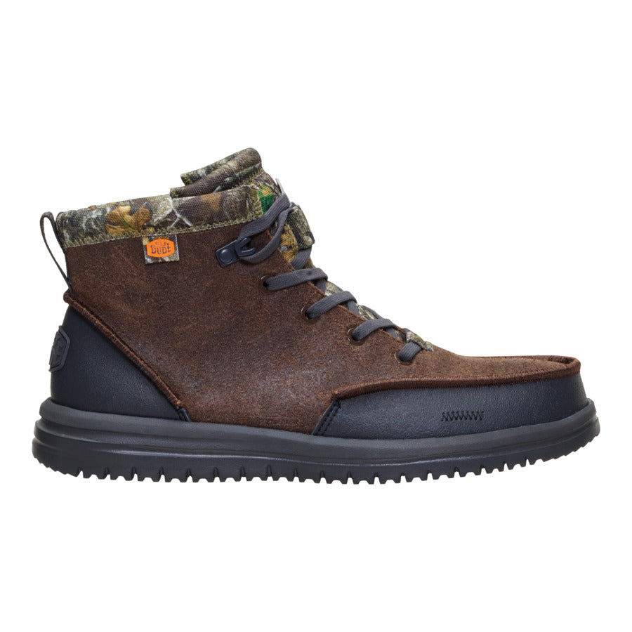 bradley realtree edge suede mole brown/camo bradley realtree edge suede mole brown/camo