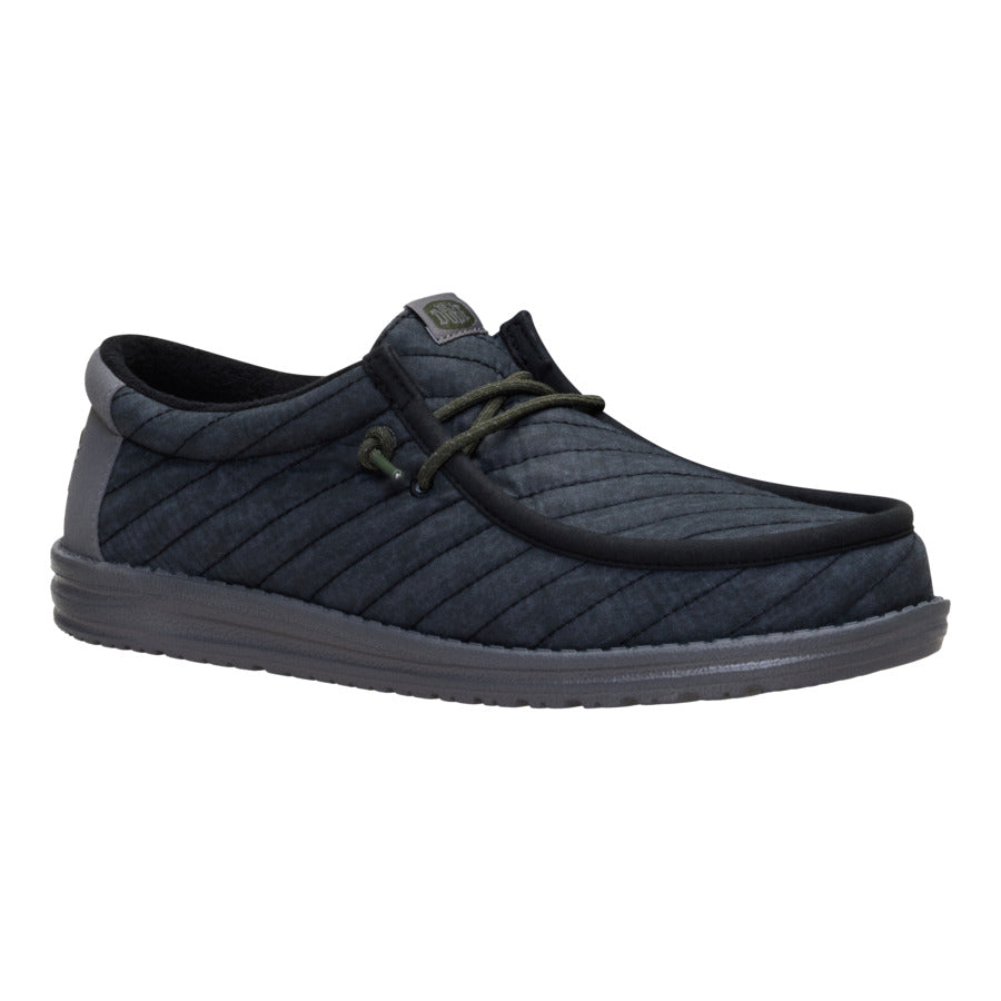 wally washed quilt black/grey wally washed quilt black/grey