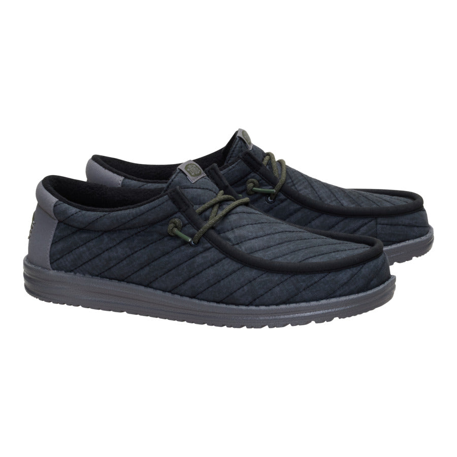 wally washed quilt black/grey wally washed quilt black/grey