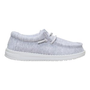 wally youth stretch jersey light grey