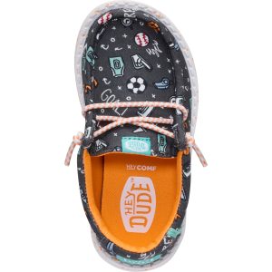 wally toddler sports fan black/multi